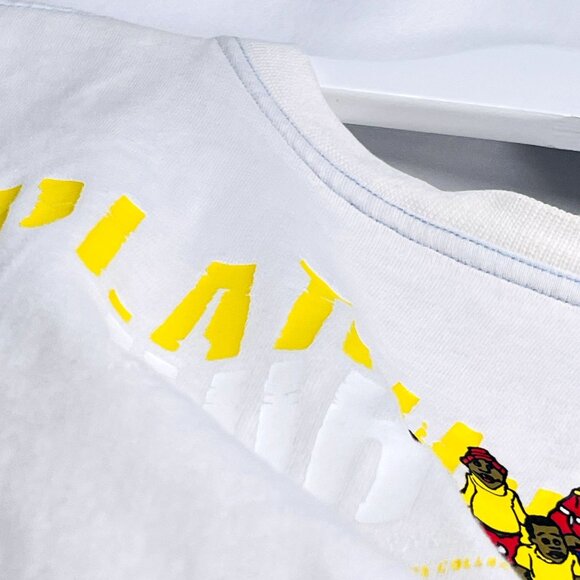 Vintage FUBU Platinum Fat Albert & TJG Short T Shirt Baby Tee Small / S - Picture 12 of 16